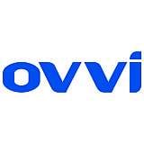 Blue text logo with the letters "ovvi".