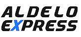 Al delo express" logo with stylized black and blue text on a white background.
