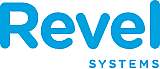 Logo of revel systems in blue text.